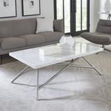 Modus Furniture Coral Coffee Table Metal in Gray | 19 H x 50 W x 28 D in | Wayfair 3N2521