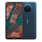 Nokia X20 5G Smartphone, Dual-SIM, RAM 8GB, ROM 128GB, 64MP Quad-Kamera von ZEISS, 6,67” Full HD+ Display, sicheres Android 11 mit 3 Jahre Herstellergarantie & Updates, Alurahmen - Nordic Blue