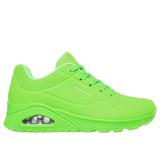 Skechers Women's Uno - Night Shades Sneaker | Size 10.0 | Lime | Textile/Synthetic