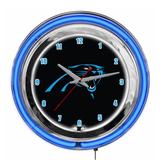 Imperial Carolina Panthers 14'' Neon Clock