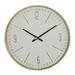 Juniper + Ivory 20 In. x 20 In. Contemporary Wall Clock White Glass - Juniper + Ivory 92287