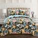 Sydney Quilt Black/Blue 3Pc Set Full/Queen - Lush Decor 16T005438