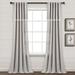 Ivy Tassel Faux Linen Window Curtain Panels Light Gray 52X84 Set - Lush Decor 16T006187