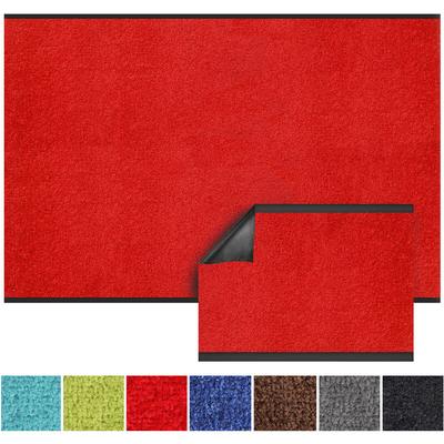Schmutzfangmatte Monochrom Rot Zuschnitt 120 x 400 cm Image
