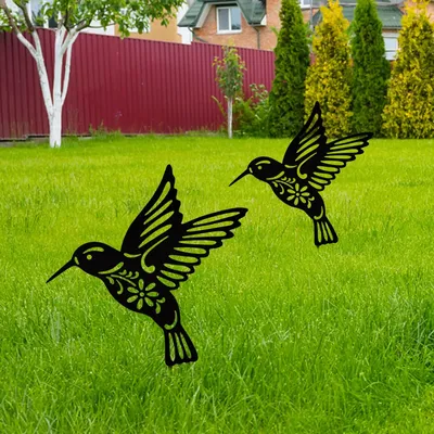 Piquet d'oiseau décoratif de jardin piquet de colibri ABS Art cour Simulation Insertion de
