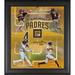 Eric Hosmer Fernando Tatis Jr. Manny Machado & Wil Myers San Diego Padres Framed 15" x 17" Collage with Game-Used Dirt - Limited Edition of 619