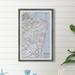17 Stories Blue Top View - Picture Frame Graphic Art Print on Paper in Black/Blue/White | 30 H x 20 W x 1.5 D in | Wayfair