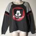 Disney Sweaters | Disney Parks Mickey Mouse Club Crew Neck Sweater | Color: Black/Gray | Size: L