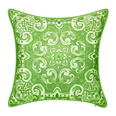 Indoor & Outdoor Alhambra Decorative Pillow by Levinsohn Textiles in Leaf