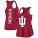 Women's Crimson Indiana Hoosiers Essential 2-Hit Racerback Tank Top