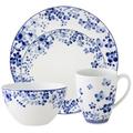 Noritake Bloomington Road 4-Piece Place Setting, Service for 1 Porcelain/Ceramic in Blue/White | Wayfair 1733-04G