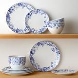 Noritake Bloomington Road Salad Plates, 8-1/4" Porcelain China/Ceramic in White | 0.75 W in | Wayfair 1733-405D