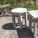 Rosalind Wheeler Warwickshire Wooden Outdoor Side Table Wood in Gray | 23 H x 20 W x 20 D in | Wayfair E94A3C1B8A934DF29F0274B640362D43