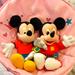 Disney Toys | 2 Vintage Mickey Mouse Plush | Color: Blue/Red | Size: 15