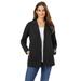 Plus Size Women's Knit Blazer by Woman Within in Black (Size 38/40)