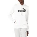 PUMA Men's Essentials Logo Hoodie Hooded Sweatshirt, White, Large