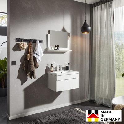 Home Deluxe - Badmöbel Komplettset wangerooge Made in Germany Farbe: Weiß, Größe: m Badezimmermöbel Image