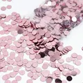 15 g/paquet de paillettes rondes en or Rose 6mm confettis en papier pulvérisateurs de Table pour