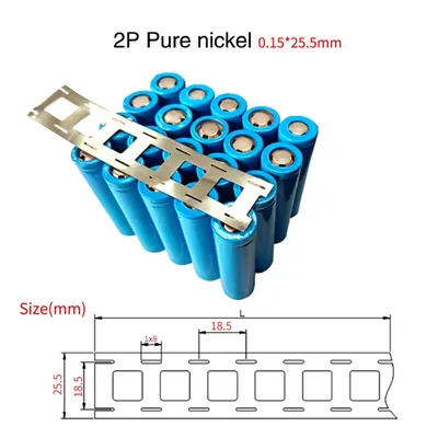 Bande de Nickel 18650 2P pour batterie au Lithium 18650 haute pureté haute qualité 1kg