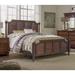 Bayou Breeze Houon Solid Wood Low Profile Standard Bed Wood in Yellow/Brown | 61.5 H x 64.5 W x 87.5 D in | Wayfair