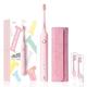 usmile Electric Toothbrush, Rechargeable Sonic Toothbrush for Adults with Smart Timer, Whitening Toothbrush with Travel Case, One Charge for 6 Months, Y1S Pink