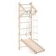 MAMOI® Swedish ladder, Wooden gorilla gym for kids, Indoor baby climbing frame for toddlers, Monkey bars and play gym, Childrens climbing wall, Gymnastics bar and equipment for home