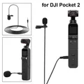 Mini microphone à condensateur portable à clipser 3.5mm pour DJI Pocket 2 poignée filaire