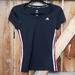 Adidas Tops | Adidas Climacool Black Short Sleeve T Shirt Xs | Color: Black/Pink | Size: Xs