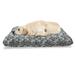 East Urban Home Ambesonne Damask Pet Bed, Damask Shapes Motif Western Modular Leaves & Rayon Curving Lines Creative Floral | Wayfair