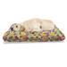 East Urban Home Ambesonne Exotic Pet Bed, Assortment Of Tropical Fruits Print Colorful & Delicious Items Of Paradise | 24 H x 39 W x 5 D in | Wayfair