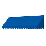 IDM Worldwide Awnings in a Box Traditional 8 ft. W x 2 ft. D Manual Slope Window Awning Wood in Blue | 31.5 H x 96 W x 26.5 D in | Wayfair 3020320