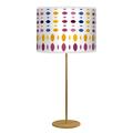 East Urban Home 25" Buffet Lamp Metal/Fabric in Yellow | 25 H x 12 W x 12 D in | Wayfair 7185EC7727844810BFB7C7DBC066800D