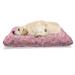 East Urban Home Pink & White Pet Bed, Abstract Pattern Of Colorful Donut Sprinkles Tasty Food Bakery Theme | 24 H x 39 W x 5 D in | Wayfair