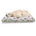 East Urban Home Ambesonne Flamingo Pet Bed, Colorful Retro Vintage Flamingo Patterns In Polka Dot Design Checked Background | Wayfair