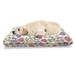 East Urban Home Ambesonne Vegetables Pet Bed, Colorful Pattern w/ Abstract Design Beetroots & Carrots Repetition | 24 H x 39 W x 5 D in | Wayfair