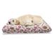 East Urban Home Ambesonne Candy Cane Pet Bed, Yummy Lollipop Candy Macaroon Cupcake & Donut On Polka Dots Pattern | 24 H x 39 W x 5 D in | Wayfair