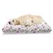 East Urban Home Ambesonne Flower Pet Bed, Peony In Vintage Style Girly Curly Stems Happy Times Engagement Theme | 24 H x 39 W x 5 D in | Wayfair