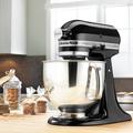 KitchenAid® Artisan® Series 5 Quart Tilt-Head Stand Mixer in Black | 13.3 H x 8.6 W x 14.1 D in | Wayfair KSM150PSOB