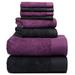 AllModern Doncia 8 Piece Towel Set Terry Cloth/100% Cotton in Black/Indigo | 30 W in | Wayfair C47ACE2CB9F84249979A8AF617F97B14