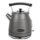 Rangemaster RMCLDK201GY Grey Cordless Electric 1.7L 3kW Classic Kettle with Quick & Quiet Boil, Boil Dry Protection & 3 Year Guarantee