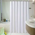 Rideau de douche en Polyester blanc pur tissu imperméable épais décoration d'hôtel rideaux de