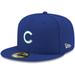 Men's New Era Royal Chicago Cubs White Logo 59FIFTY Fitted Hat