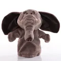 Marionnette à main en forme d'éléphant en peluche pour enfant jouet pour bébé poupée pour faire