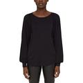 edc by Esprit Women's 121CC1K305 T-Shirt, 001/Black , M