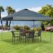 Outsunny 10' x 10' Pop Up Canopy Tent, Instant Sun Shelter for Outdoor, Garden, Patio /Soft-top in Gray | 100.8 H x 117.6 W x 117.6 D in | Wayfair