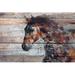 Three Posts™ Fire Horse by Irena Orlov - Print on Canvas in Black/Brown/Gray | 24 H x 1.5 D in | Wayfair MH-MWWORLOV-61-C-36