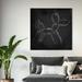 Art Remedy Dogs & Puppies 'Balloon Dog' Graphic Art Print on Wrapped Canvas Metal in Black | 40 H x 40 W x 1.5 D in | Wayfair 13318_40x40_CANV_XHD