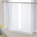 Brayden Studio® Ketaki Abstract Tailored 30" Cafe Curtain Polyester in White | 24 H x 30 W x 2 D in | Wayfair 6815316528F240349E5607F7CF5A441B