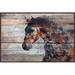 Three Posts™ Fire Horse by Irena Orlov - Print on Canvas in Black/Brown/Gray | 20 H x 30 W x 1.5 D in | Wayfair MH-MWWORLOV-61-DWFF-30