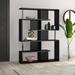 Mercury Row® Sullins 5-tier Geometric Bookcase Wood in Black | 63.25 H x 47.25 W x 11.5 D in | Wayfair WADL1607 25471566